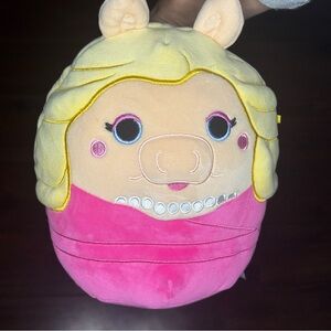 Disney Muppets Miss Piggy Squishmallow Plush 6x8 Pink Kawaii Soft Toy
